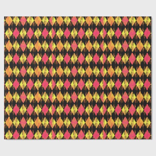 Sixties-Paris-Mode Argyle Cadeaupapier (Vlak)