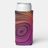 Sixties Vibe Cirkels & Swirls Koel Patroon (Seltzer Voorkant)