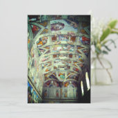 Sixtijnse Kapel Feestdagenkaart (Staand voorkant)