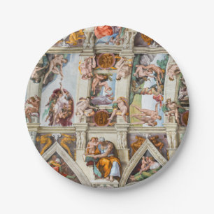 Sixtijnse Kapel Michelangelo - Vaticaan, Rome, Ita Papieren Bordje