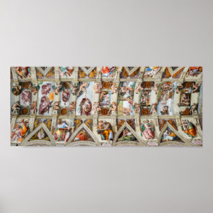 Sixtijnse Kapel Michelangelo - Vaticaan, Rome, Ita Poster