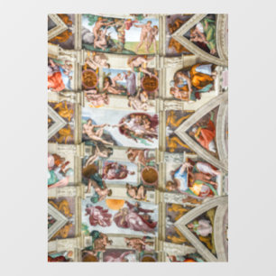 Sixtijnse Kapel Michelangelo - Vaticaan, Rome, Ita Raamsticker