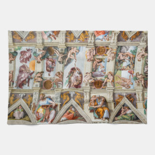 Sixtijnse Kapel Michelangelo - Vaticaan, Rome, Ita Theedoek