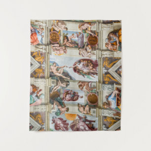 Sixtijnse Kapel Michelangelo - Vaticaan, Rome, Ita Wandkleed