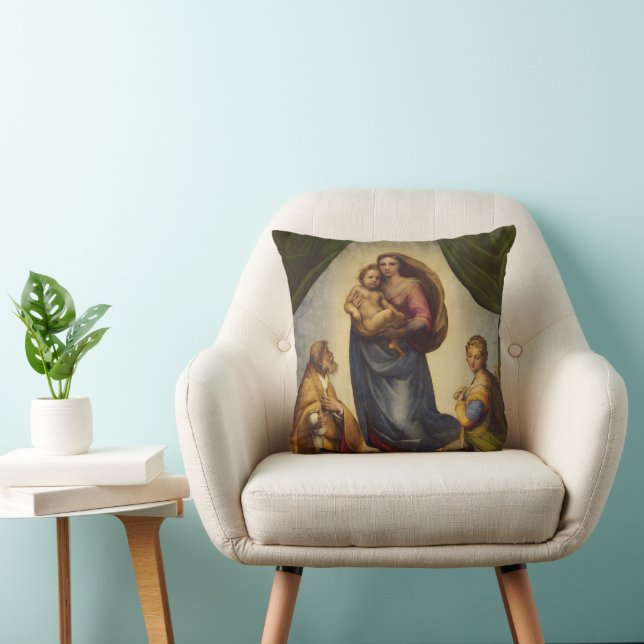 Sixtijnse Madonna van Raphael Kussen (Stoel)