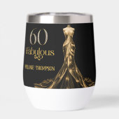Sixty and Fabulous Gold Dress Black 60th Birthday (Arrière)
