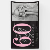 Sixty Fabulous 60th Birthday Party Spandoek (Verticaal)