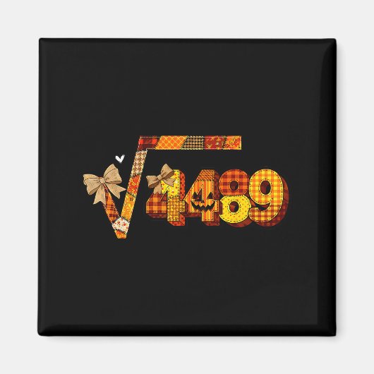 Sixty Seven 67 Meme Square Root 4489 Slang Math Te Magneet (Voorkant)