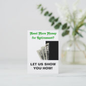 Sizzle Card - Laat ons je Shows! Visitekaartje (Staand voorkant)