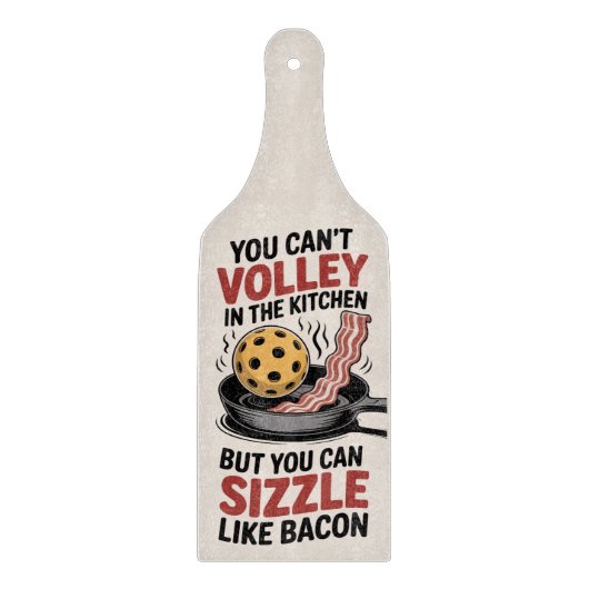 Sizzle Like Bacon Pickleball Kitchen Snijplank (Voorkant)