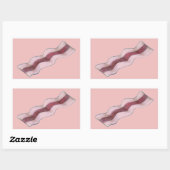 Sizzlin' Bacon Strips Breakfast Food Stickers (Vel)