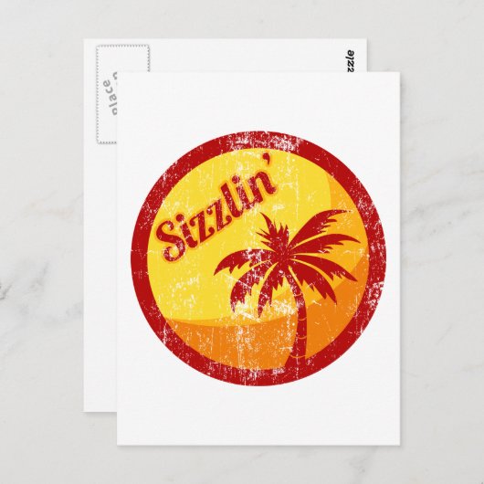 Sizzlin' Briefkaart (Voorkant / Achterkant)