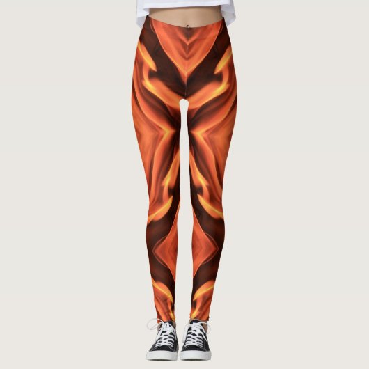 Sizzlin Hot Pants - Vlam Print Leggins Leggings (Voorkant)