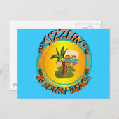 Sizzlin in South Beach Briefkaart (Voorkant / Achterkant)