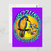 SIZZLIN PARROTS BRIEFKAART (Voorkant / Achterkant)
