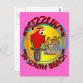 SIZZLIN PARROTS BRIEFKAART (Voorkant / Achterkant)