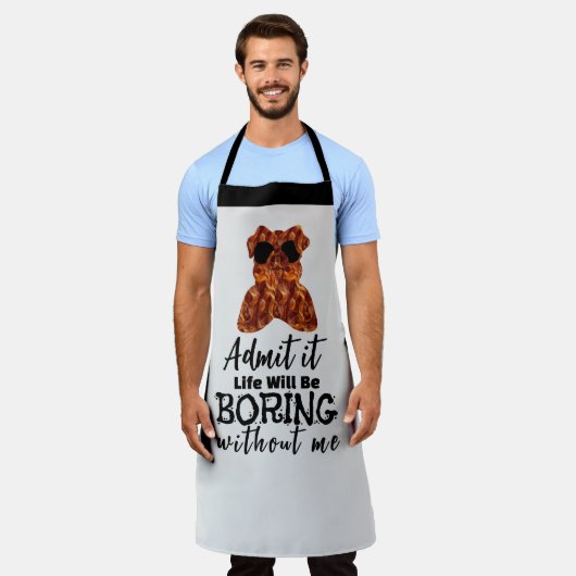 Sizzling Bacon Schort:  Chef Humor Schort (Gedragen)