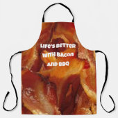Sizzling Bacon Schort: Grappige Aangepaste Bacon Q Schort (Voorkant)