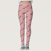 Sizzling Bacon Strips Breakfast Medium Leggings (Voorkant)