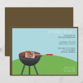 Sizzling barbecue - barbecue invitations artistiqu (Devant / Derrière)