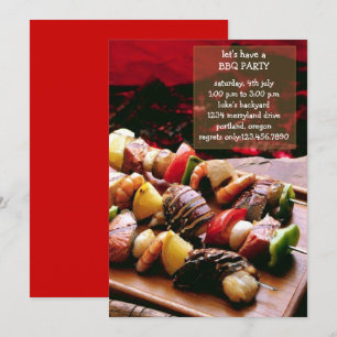 Sizzling BBQ Party uitnodiging