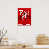 Sizzling in Paris Klein Poster (Keuken)