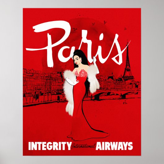 Sizzling in Paris Klein Poster (Voorkant)