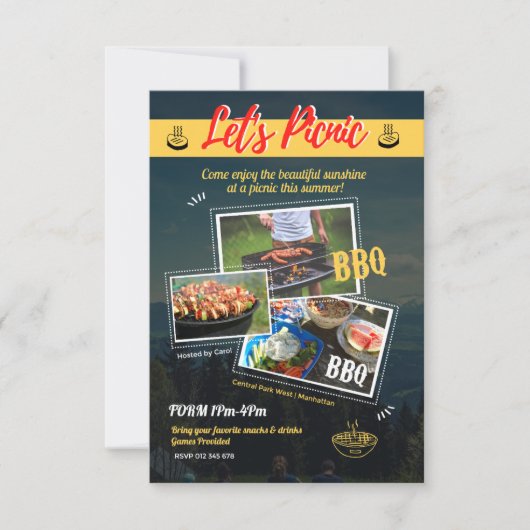 "Sizzling Summer BBQ: Save the Date!" Save The Date (Voorkant)
