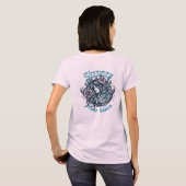 Sizzors Hair Salon Logo T-Shirt (Dos entier)