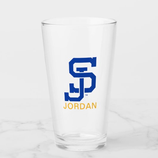 SJ Spartans logo Glas (Voorkant)