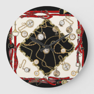 sjaal: kettingklokpatroon grote klok