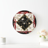  sjaal: kettingklokpatroon grote klok (Huis)