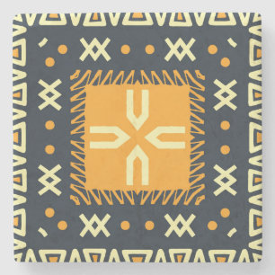 Sjaal ontwerp: Indiase Batikplein. Stenen Onderzetter