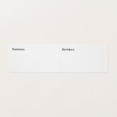 SJABLONE ZAKENKAARTEN NAGELSALON VISITEKAARTJES (Binnenkant ongevouwen)