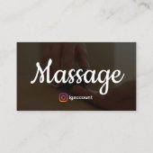 Sjablonen Design Moderne Massagetherapie Visitekaartje (Achterkant)