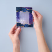 Sjablonen met melkwegstelsel flyer (Hand)