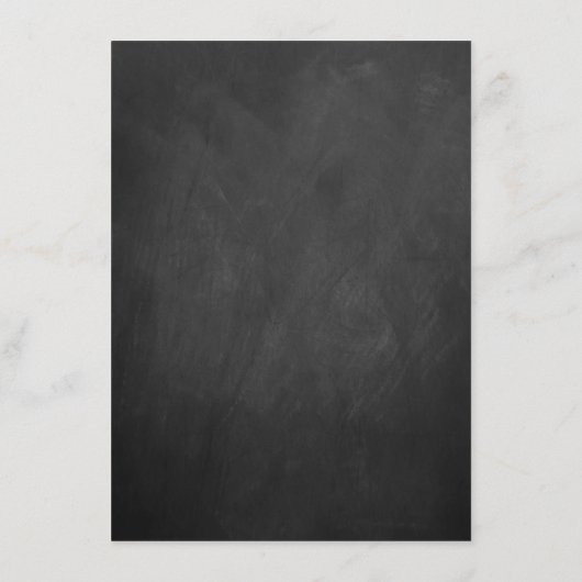 Sjablonen van het Elegant Chalkboard Wedding Menu (Achterkant)