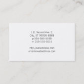 Sjablonen Visitekaartje (Achterkant)