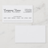 sjablonen voor afspraak afsprakenkaartje (Voorkant / Achterkant)