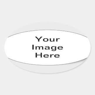 Sjablonen voor bedrijfschenkingen ovale sticker