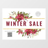 Sjablonen voor feestdagen in de winterwinkel raamsticker (Vel)