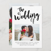 Sjabloon 10 Uitnodiging tot bruiloft (Voorkant / Achterkant)