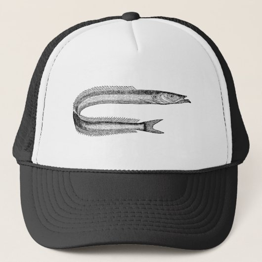 Sjabloon 1800s Zand Eel Antiek Blank Trucker Pet (Voorkant)