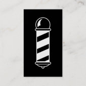 Sjabloon 2-zijdig zwart-wit Barber Visitekaartje (Achterkant)