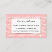 SJABLOON AANBEVELINGSKAARTJE (Achterkant)