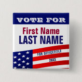 Sjabloon aangepaste Button campagne (Voorkant)