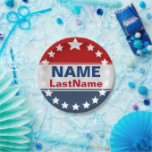 Sjabloon Aangepaste campagne Papieren Bordje (Feest)