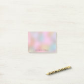 Sjabloon aangepaste elegante moderne pasteelkleure post-it® notes (Op bureau)