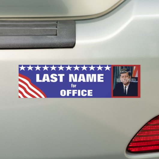 Sjabloon Aangepaste fotocampagne toevoegen Bumpersticker (Op auto)