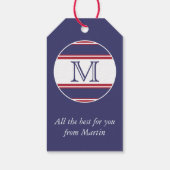 Sjabloon - Aangepaste jouw tekst, monogram en back Cadeaulabel (Achterkant)